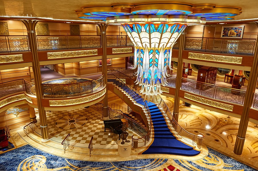disney cruise ship lobbies